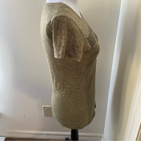 Abbey Dawn burn out rock & roll t-shirt M - Picture 4 of 7